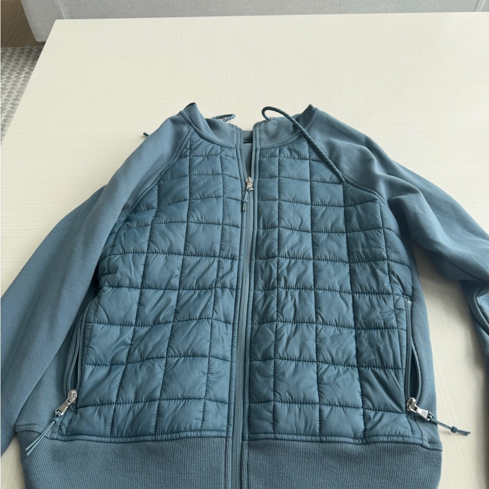 Old Navy Active Heathered Blue Pullover Hoodie